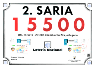 Osteguneko loteria nazionaleko saria, Valverde drogerian.