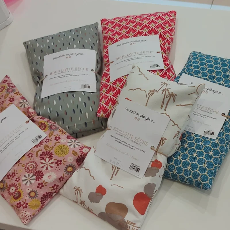 Saco térmico de semillas artesanal.