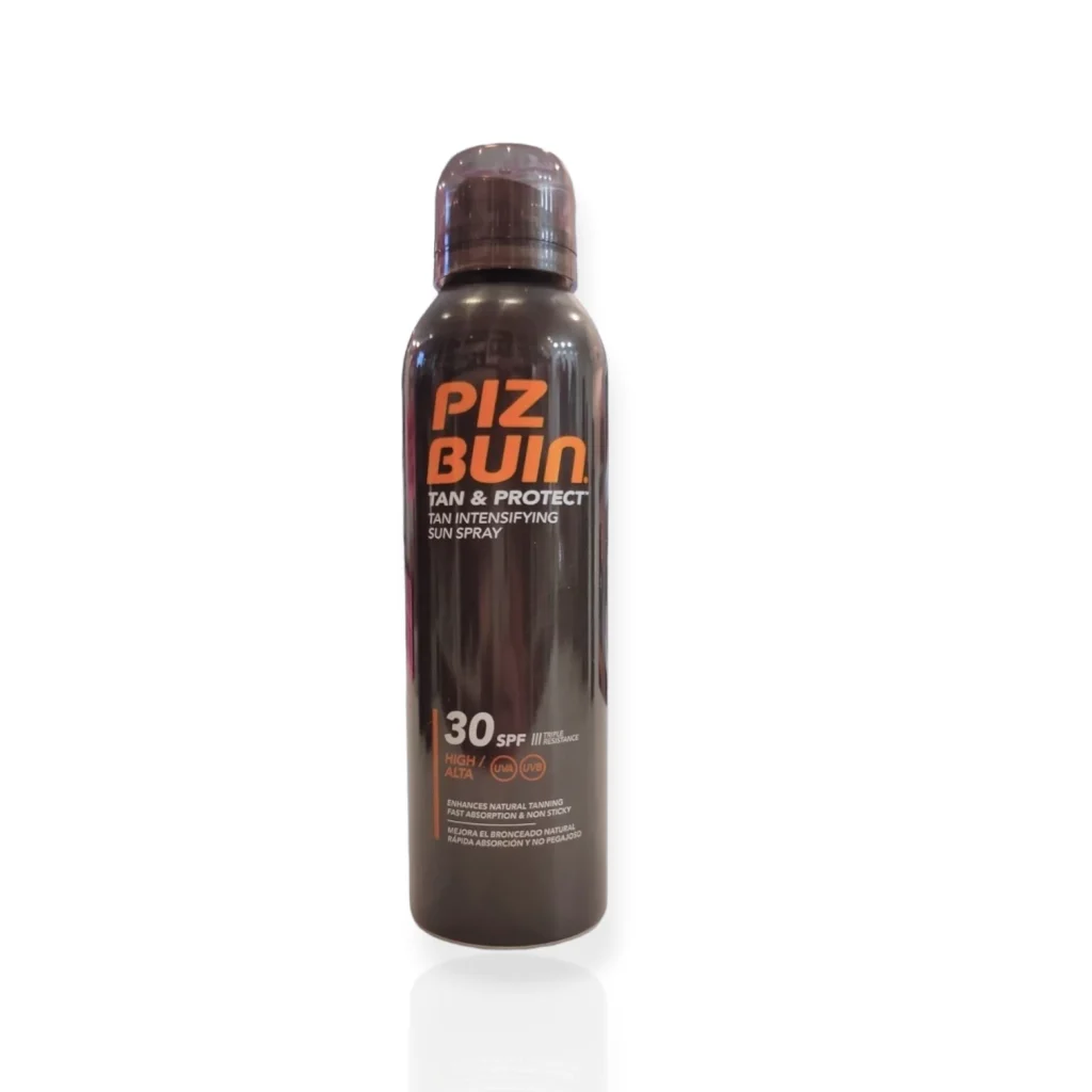 Piz Buin spray bruma FPS30 Tan & Protect 150ml foto frontal producto