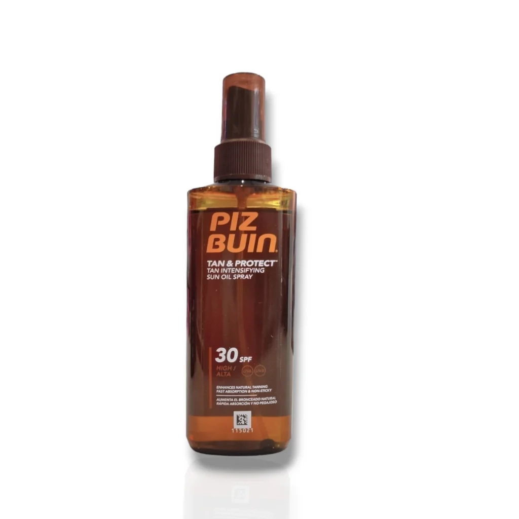 Piz Buin aceite bronceador Tan & Protect 30 FPS 150ml foto frontal producto