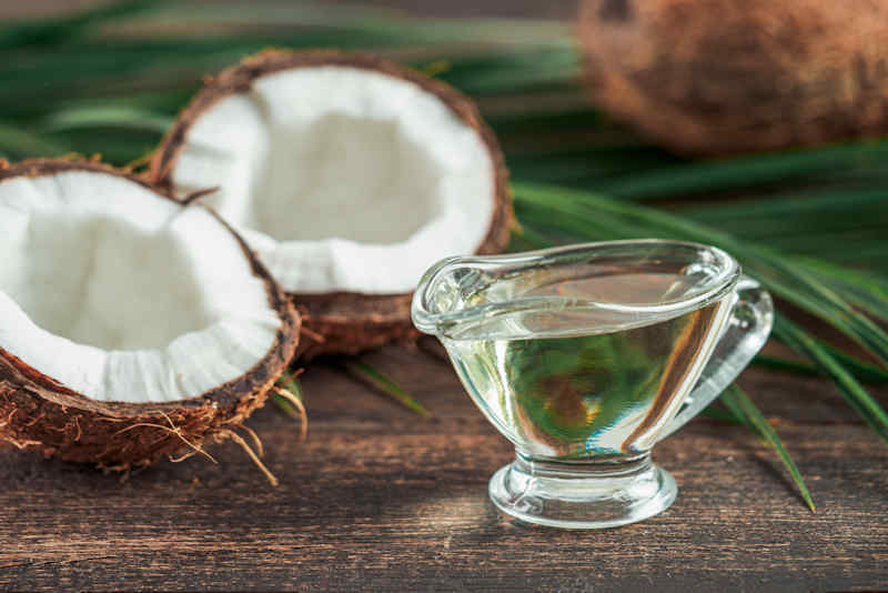 Aceite de coco natural.