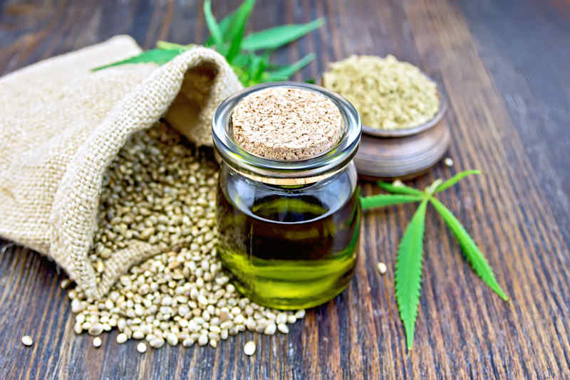 Aceite de cáñamo natural y orgánico