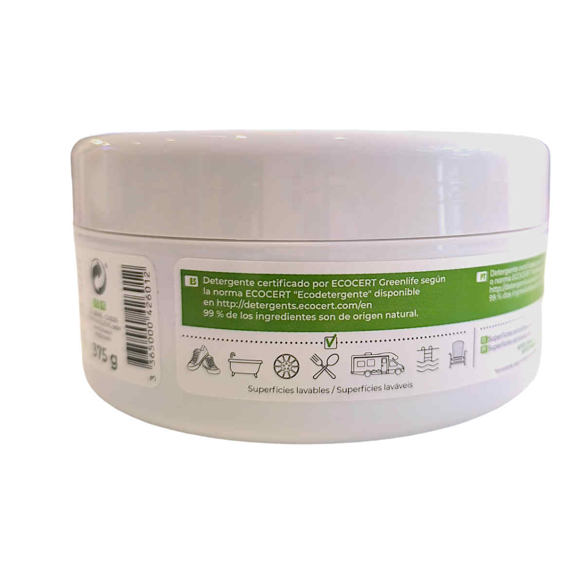 Piedra blanca de limpieza Starwax etiqueta