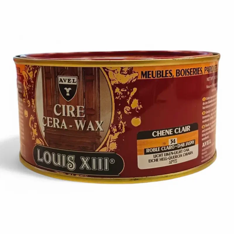 Cera amarilla lata Louis XIII roble claro